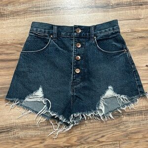 Moussy Women’s Blue Denim Shorts Size 1 Small
